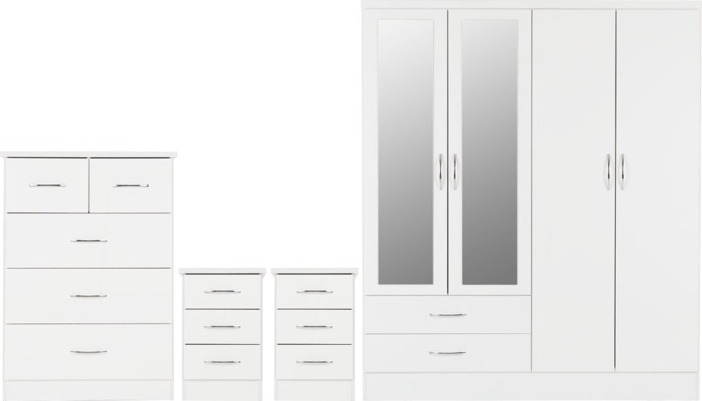 Nevada-4-door-wardrobe-set-white