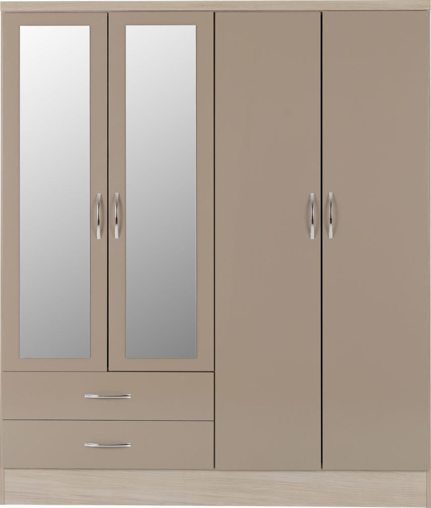 Nevada-4-door-wardrobe-oyster-oak-front