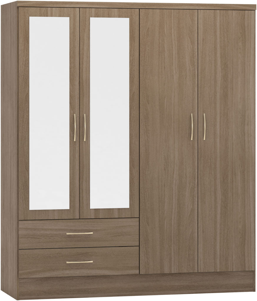 Nevada-4-door-wardrobe-rustic-oak