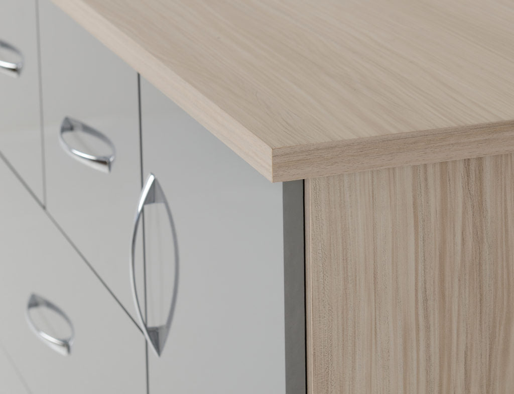 Nevada-5-drawer-low-wardrobe-grey-oak-detail