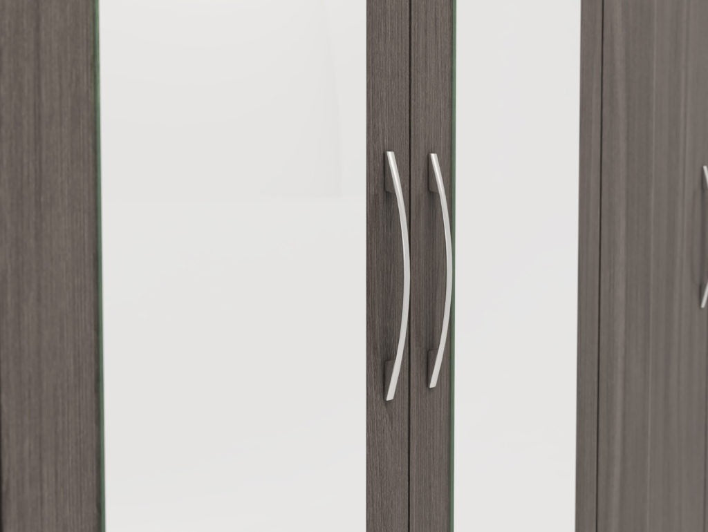 Nevada-6-door-wardrobe-black-wood-grain-handles