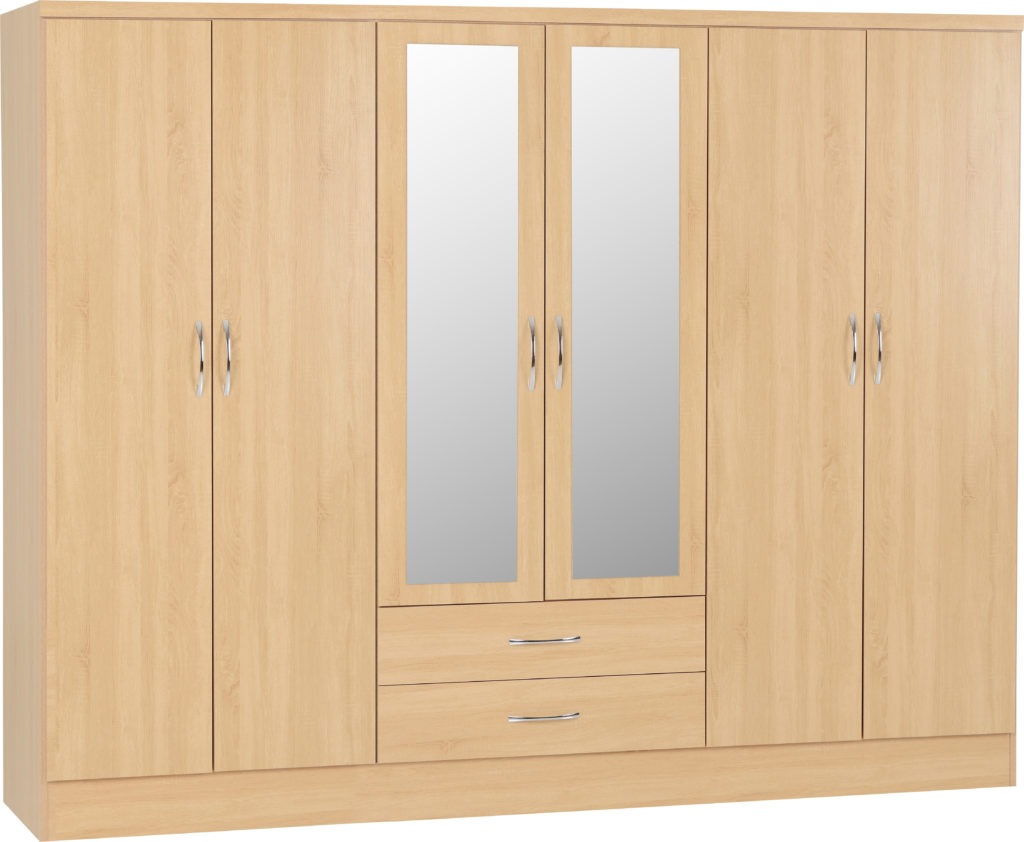 Nevada-6-door-wardrobe-sonoma-oak