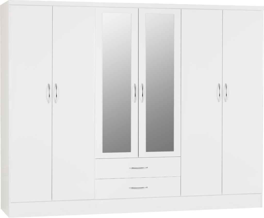 Nevada-6-door-wardrobe-white