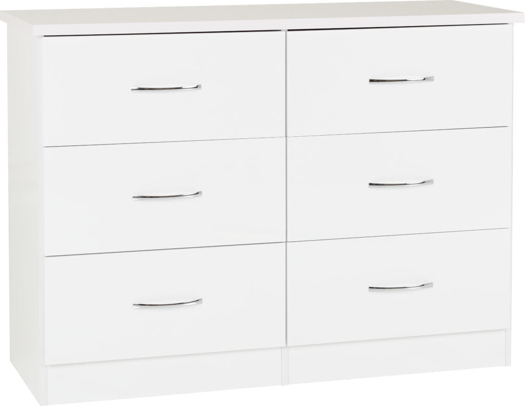 Nevada-6-drawer-chest-white