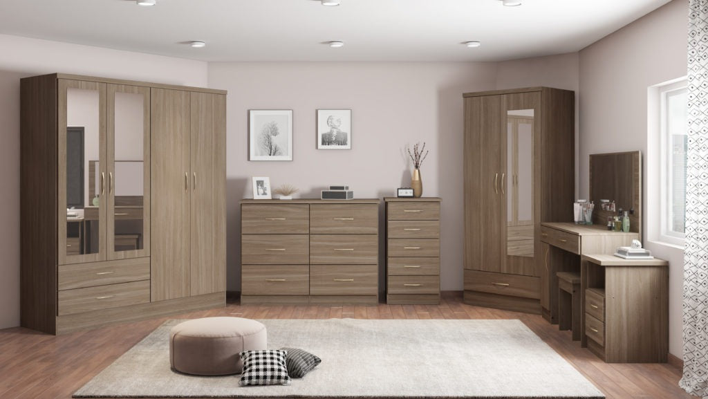 Nevada-4-door-wardrobe-rustic-oak-room-set