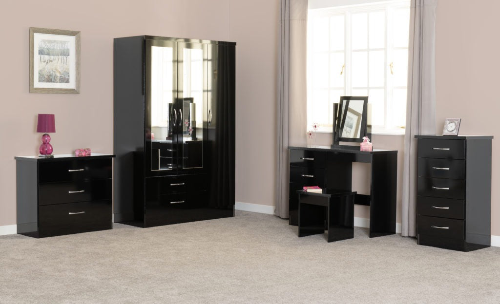 Nevada-dressing-table-set-black-gloss-room-set