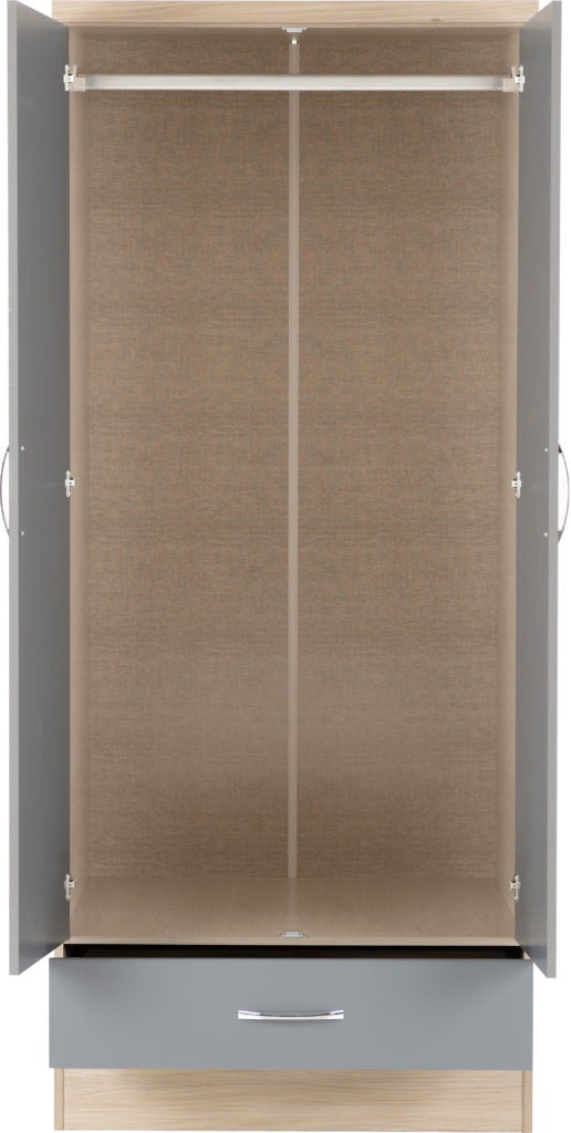 Nevada-mirrored-2-door-wardrobe-grey-oak-open