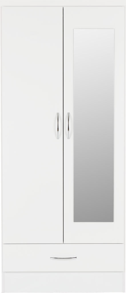 Nevada-mirrored-2-door-wardrobe-white