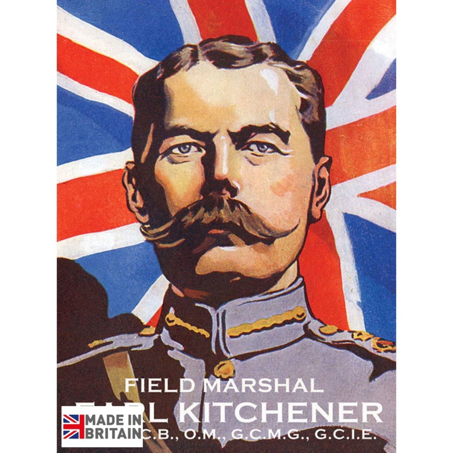 Large Metal Sign 60 x 49.5cm Vintage Retro Earl Kitchener