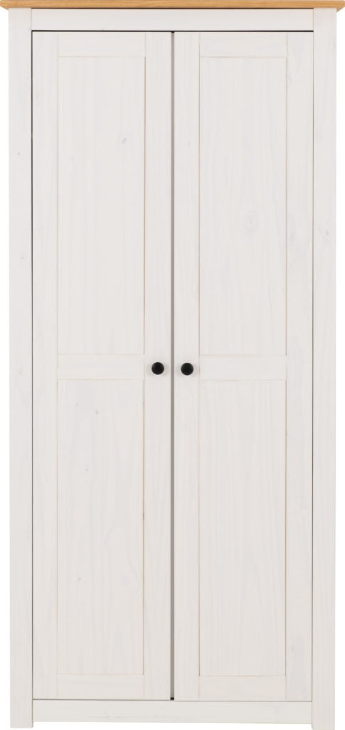 Panama-2-door-wardrobe-white-wax-front