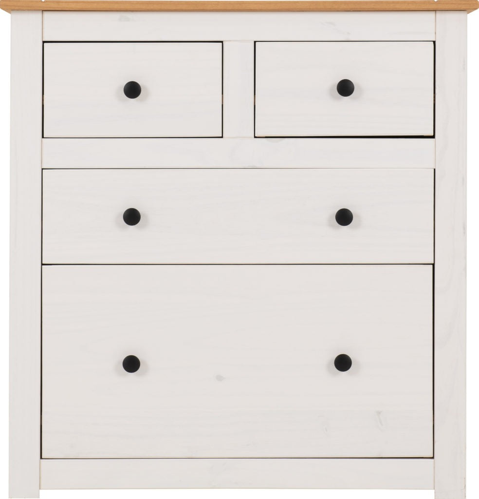 Panama-22-drawer-chest-white-wax-front