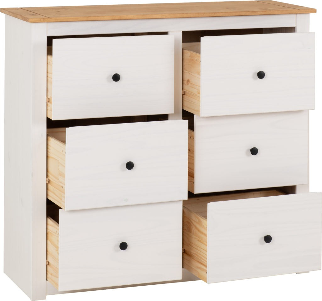 Panama-6-drawer-chest-white-wax-drawers