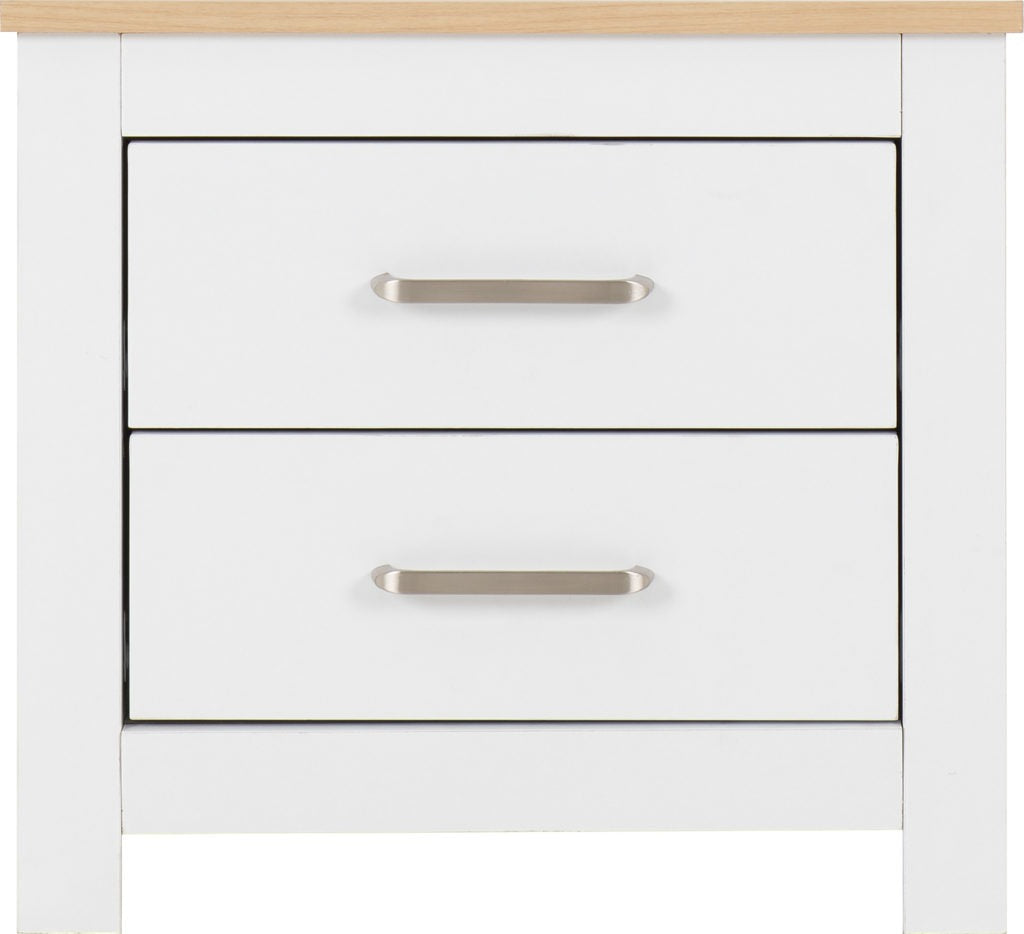 Portland-2-drawer-bedside-front-white