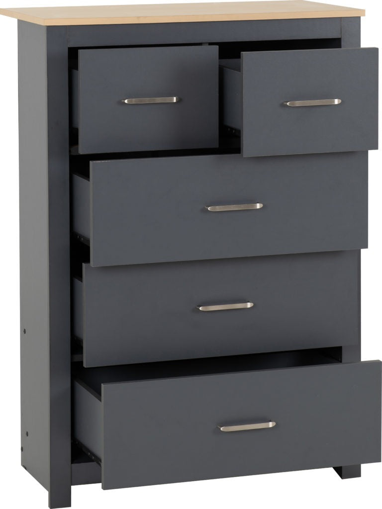 Portland-32-drawer-chest-grey-open