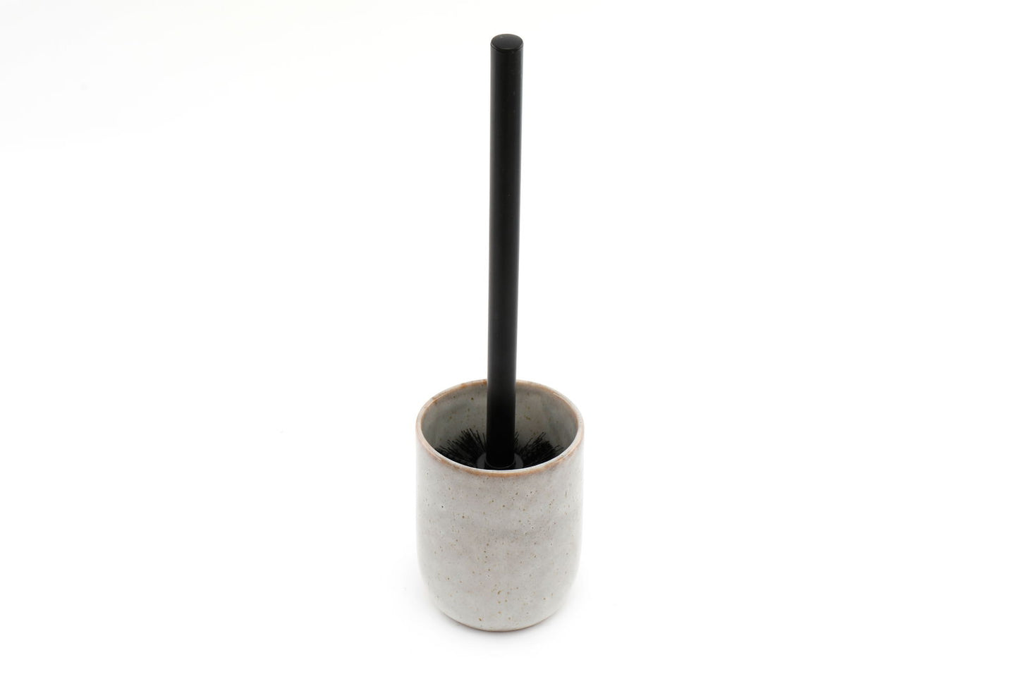 Taupe Ceramic Toilet Brush Holder