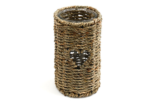 Large Seagrass Candle Holder