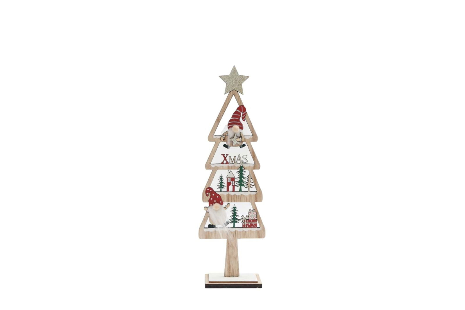 Freestanding Christmas Tree with Gonks Small