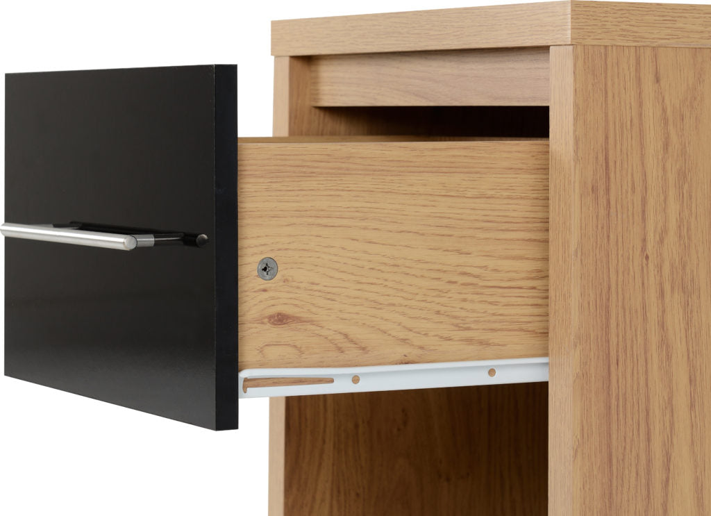 Seville-1-drawer-bedside-black-handle