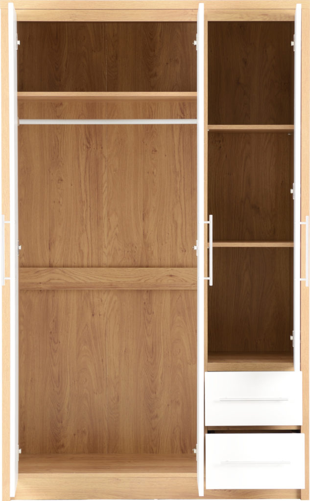 Seville-3-door-2-drawer-wardrobe-white-inside