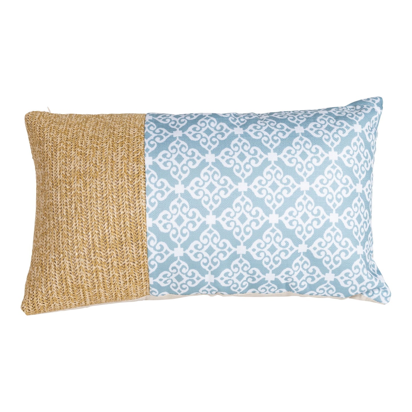 Serenity Print Rectangular Cushion Blue 50cm