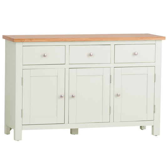 Painted White & Oak Sideboard