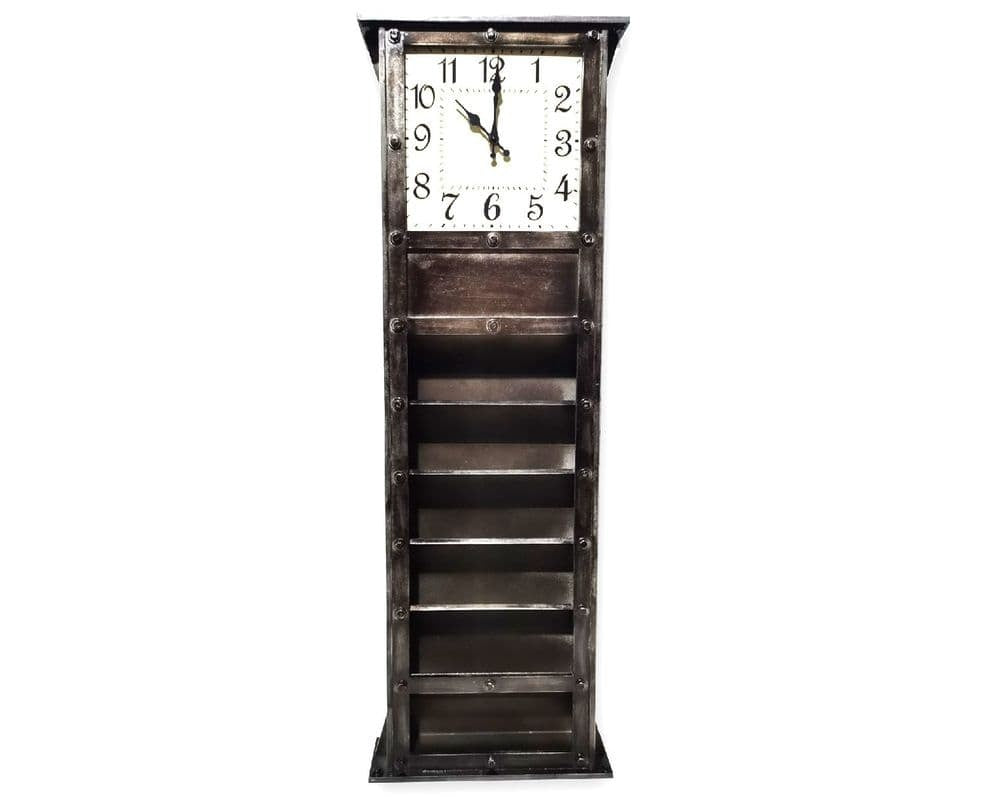 Clock-and-letter-rack