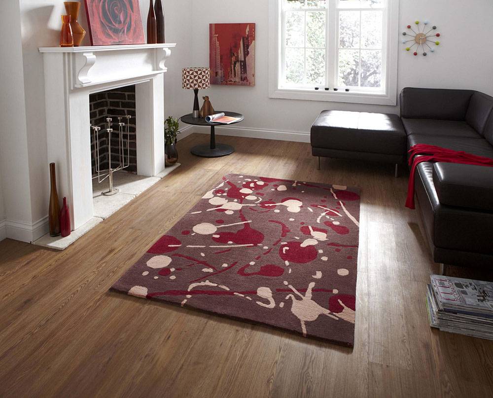 Brown-red-230cm-rug