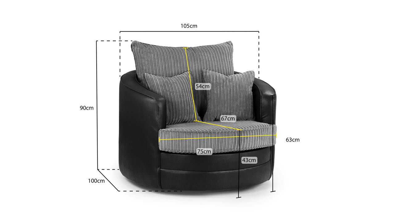 Logan-blackgrey-swivel-chair-dimensions