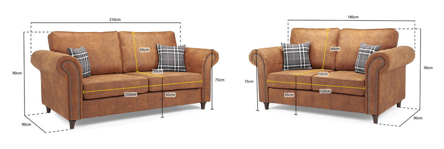 Oakland Sofa Set Tan