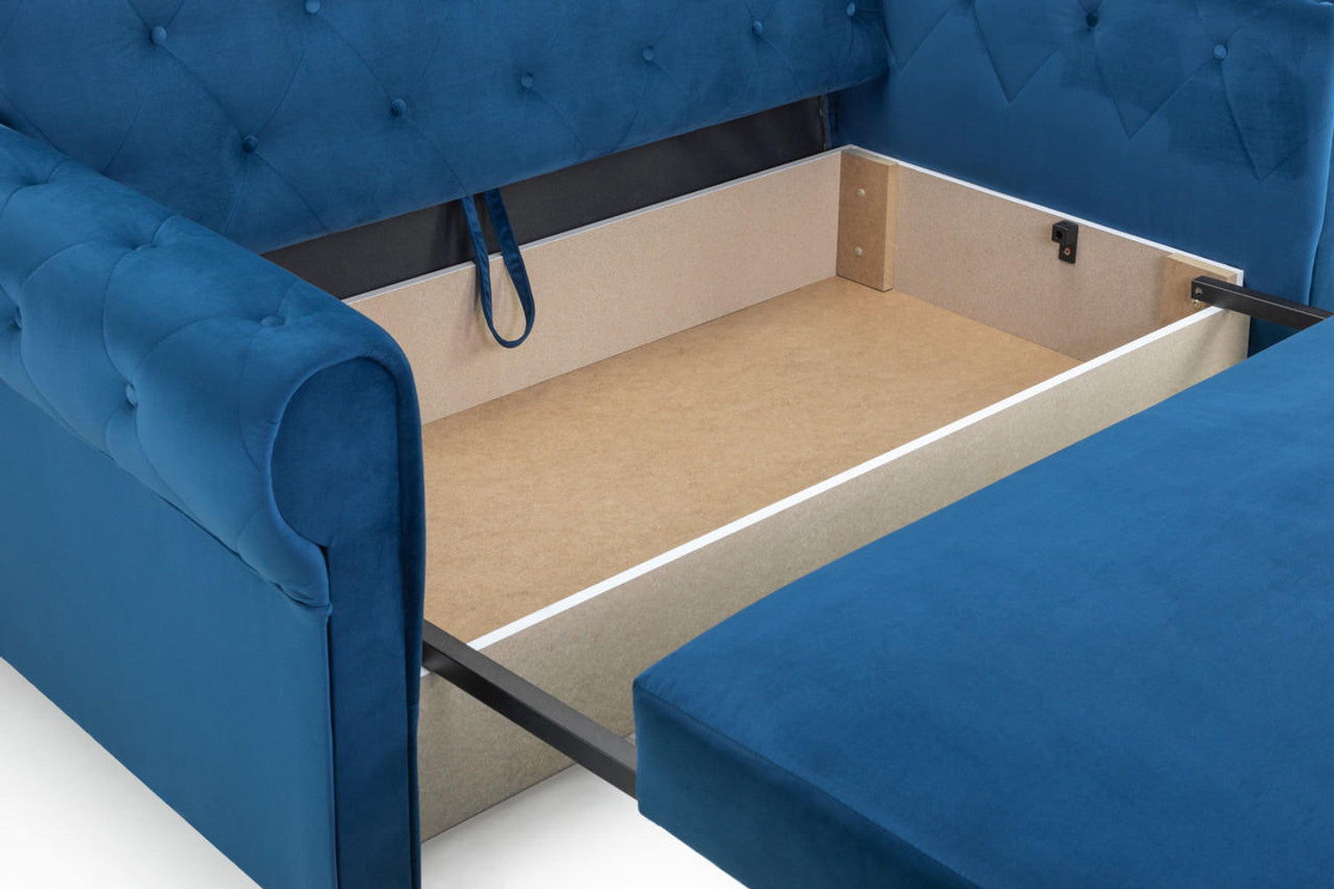 Rosalind-2-seater-sofa-bed-blue-storage