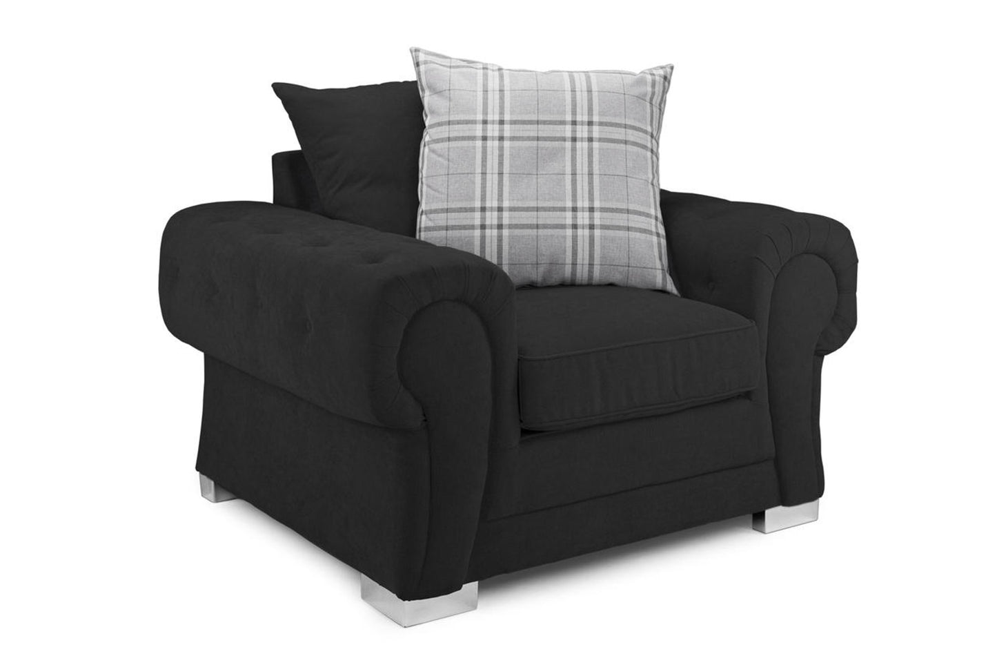 Verona Scatterback Armchair Black