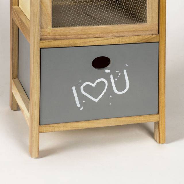 Wooden-4-drawer-chest-I-love-you