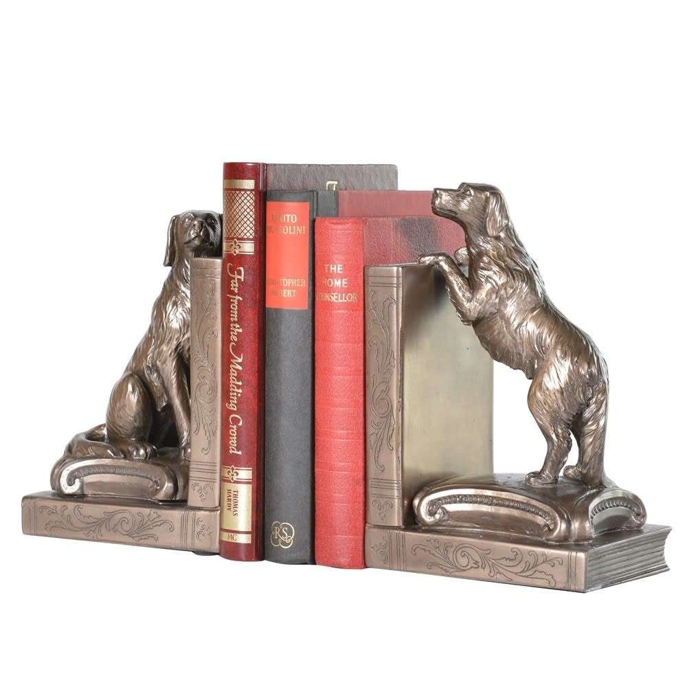 Cute Spaniel Dogs Bookends