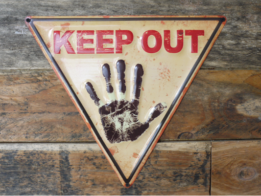 Metal Sign Keep Out