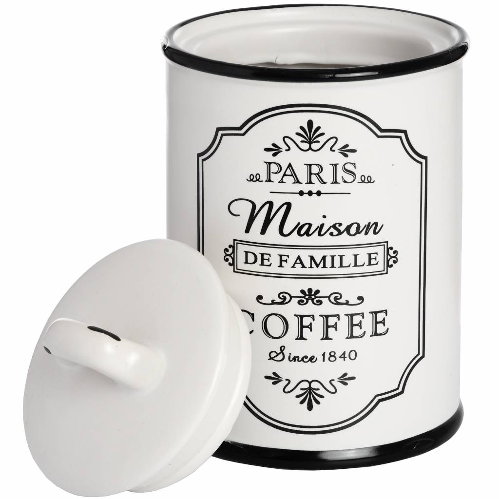 Paris-Maison-ceramic-coffee-canister-open