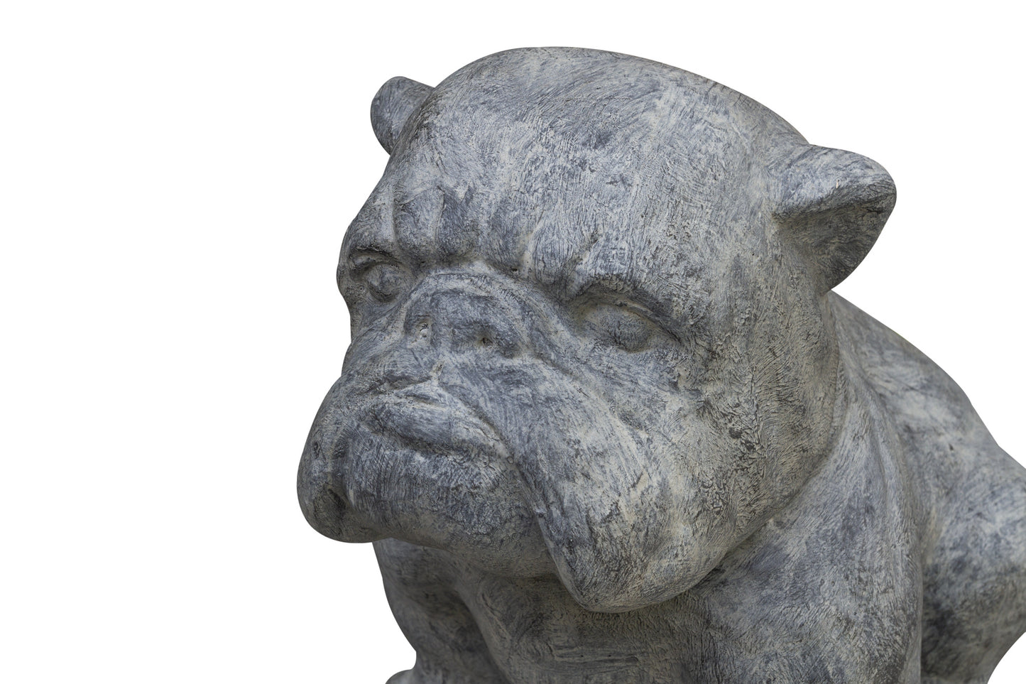 Garden-small-bulldog-sculpture-detail