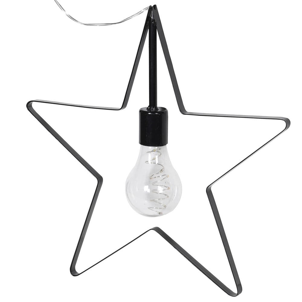 hanging-black-star-with-bulb