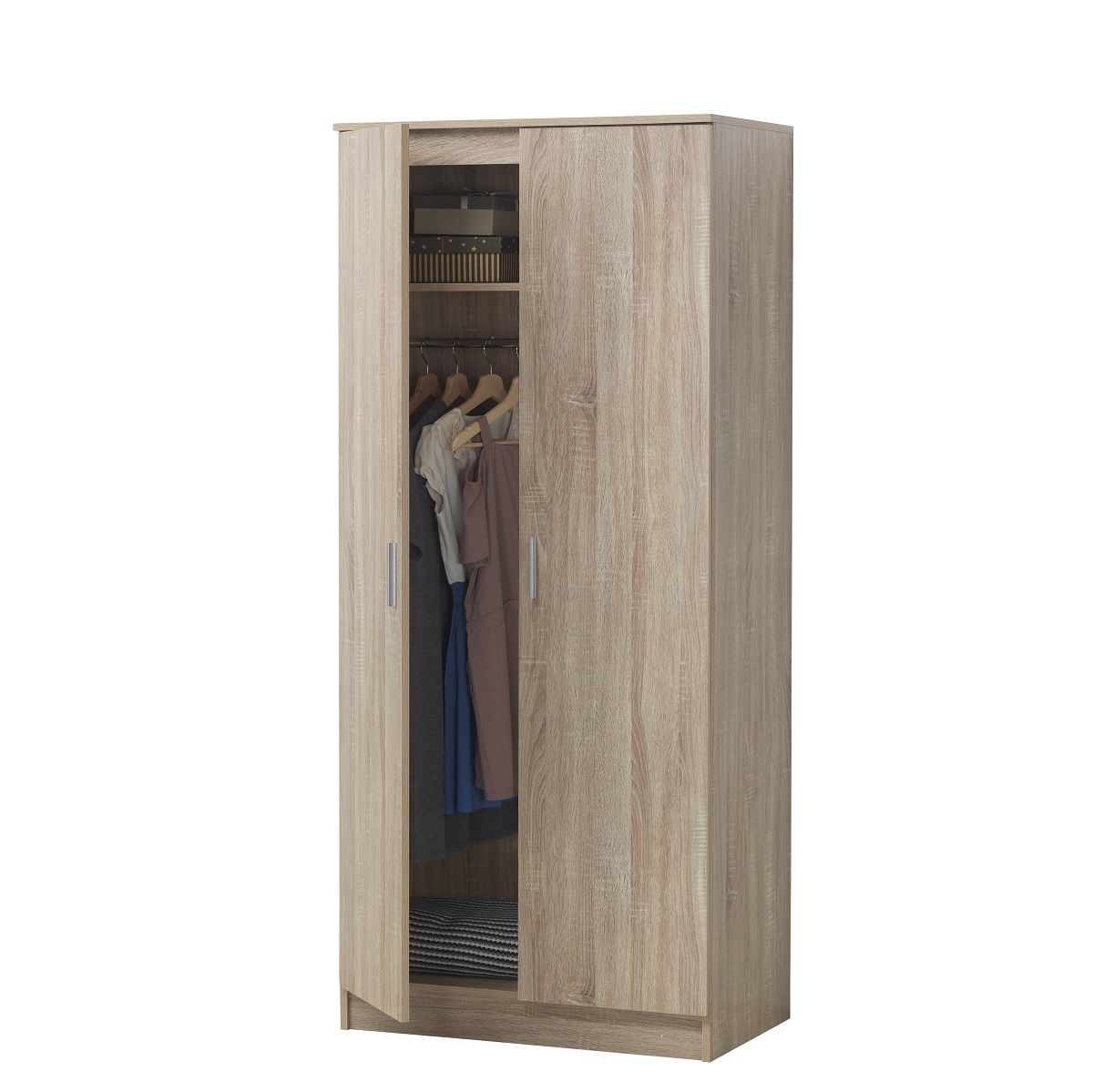 Rio-2-door-wardrobe-sonoma-oak-open