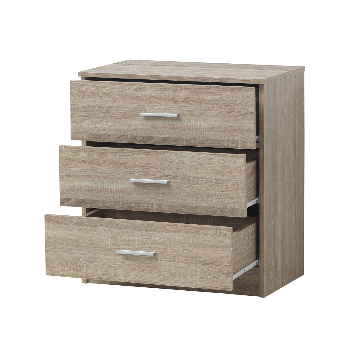 Rio-3-drawer-chest-sonoma-oak-open