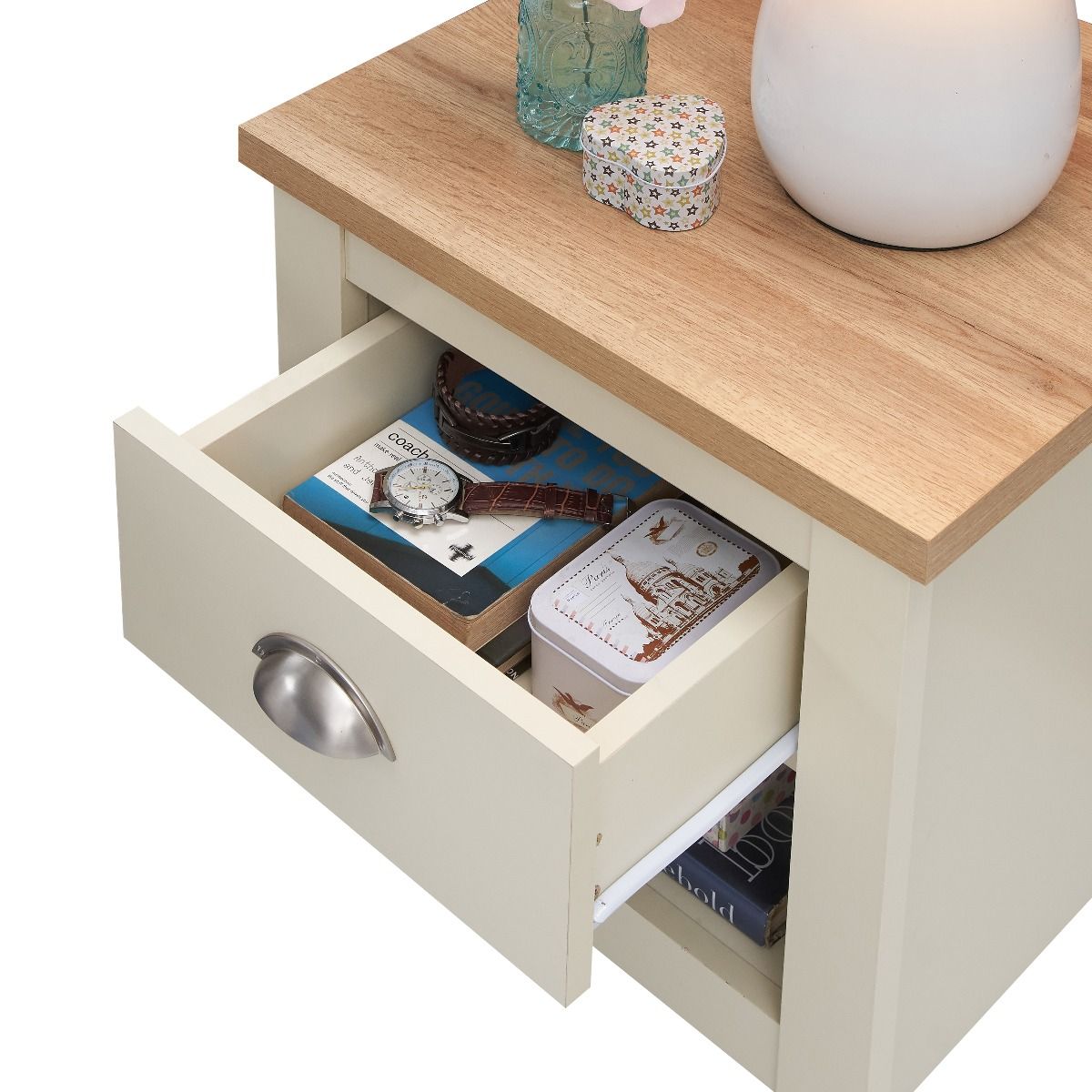 Lisbon-1-drawer-bedside-cream-open