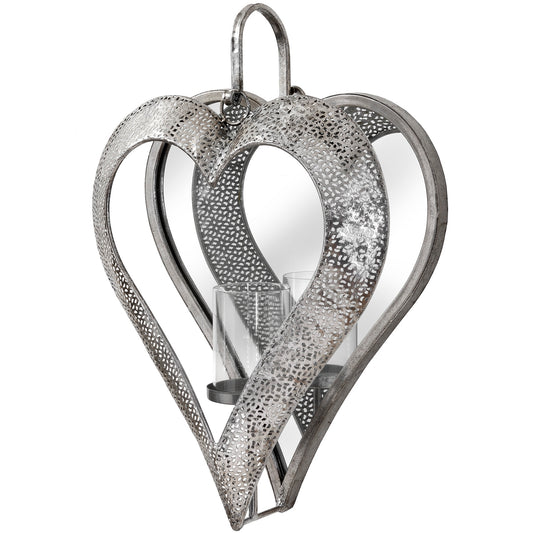 Antique-silver-heart-tealight-candle-holder