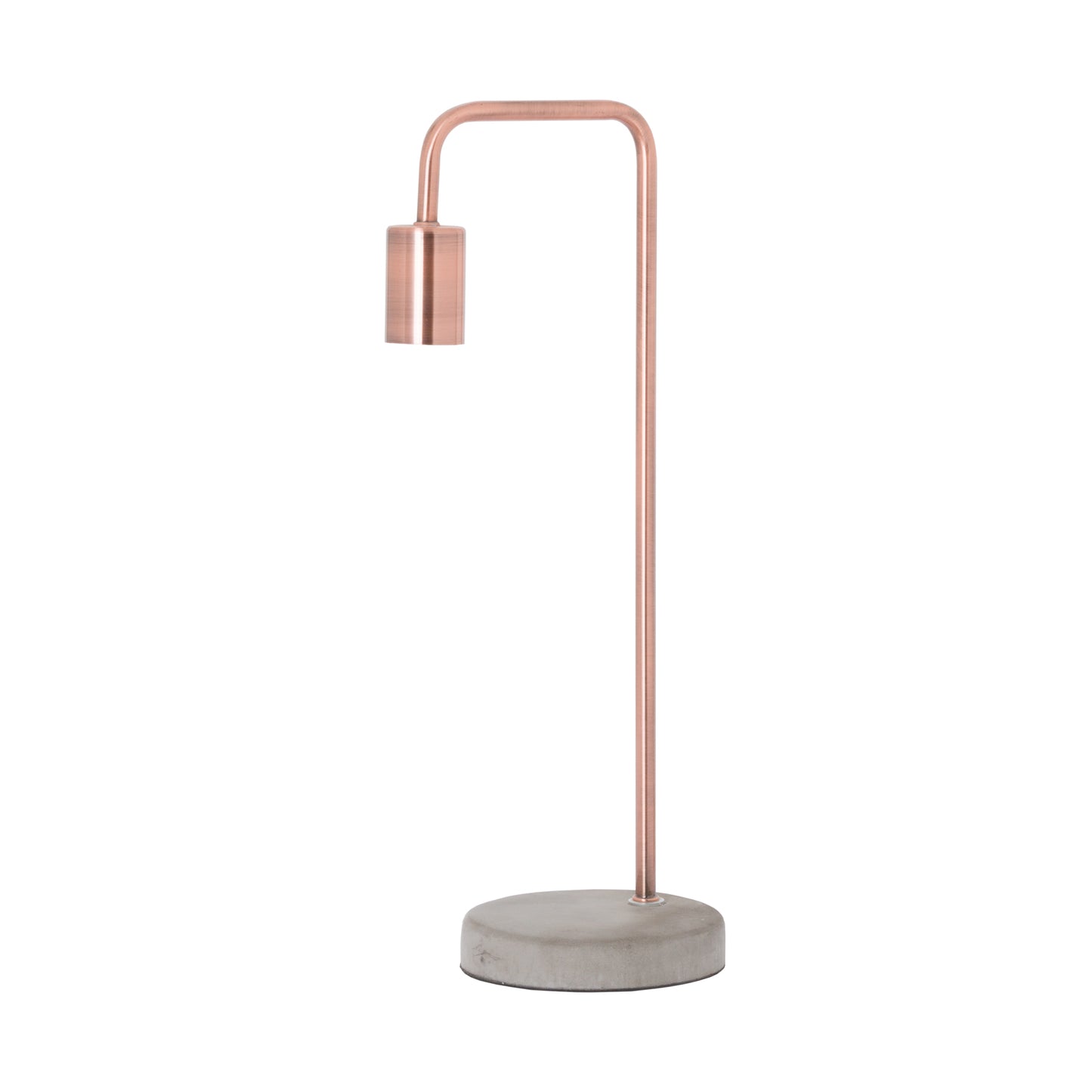 Copper-industrial-lamp-with-stone-base