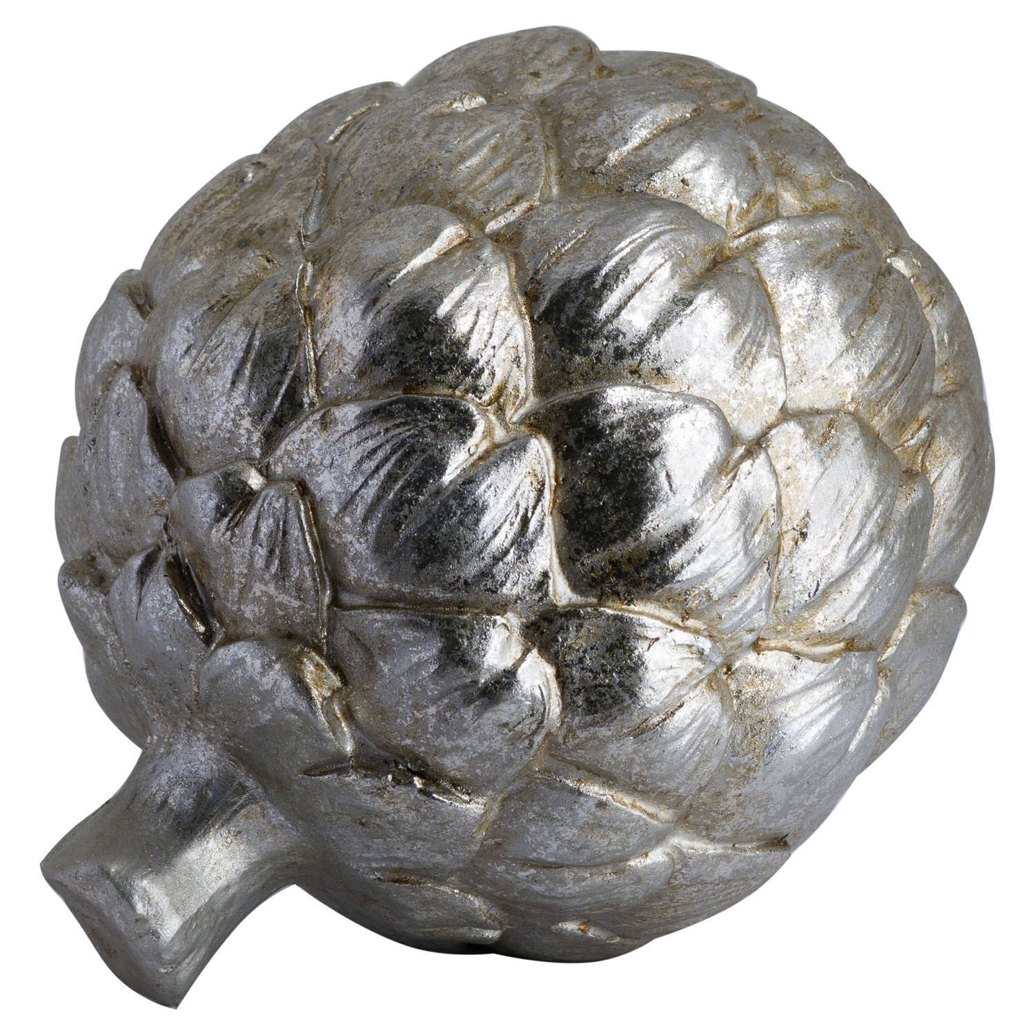 Large Silver Artichoke Decoration