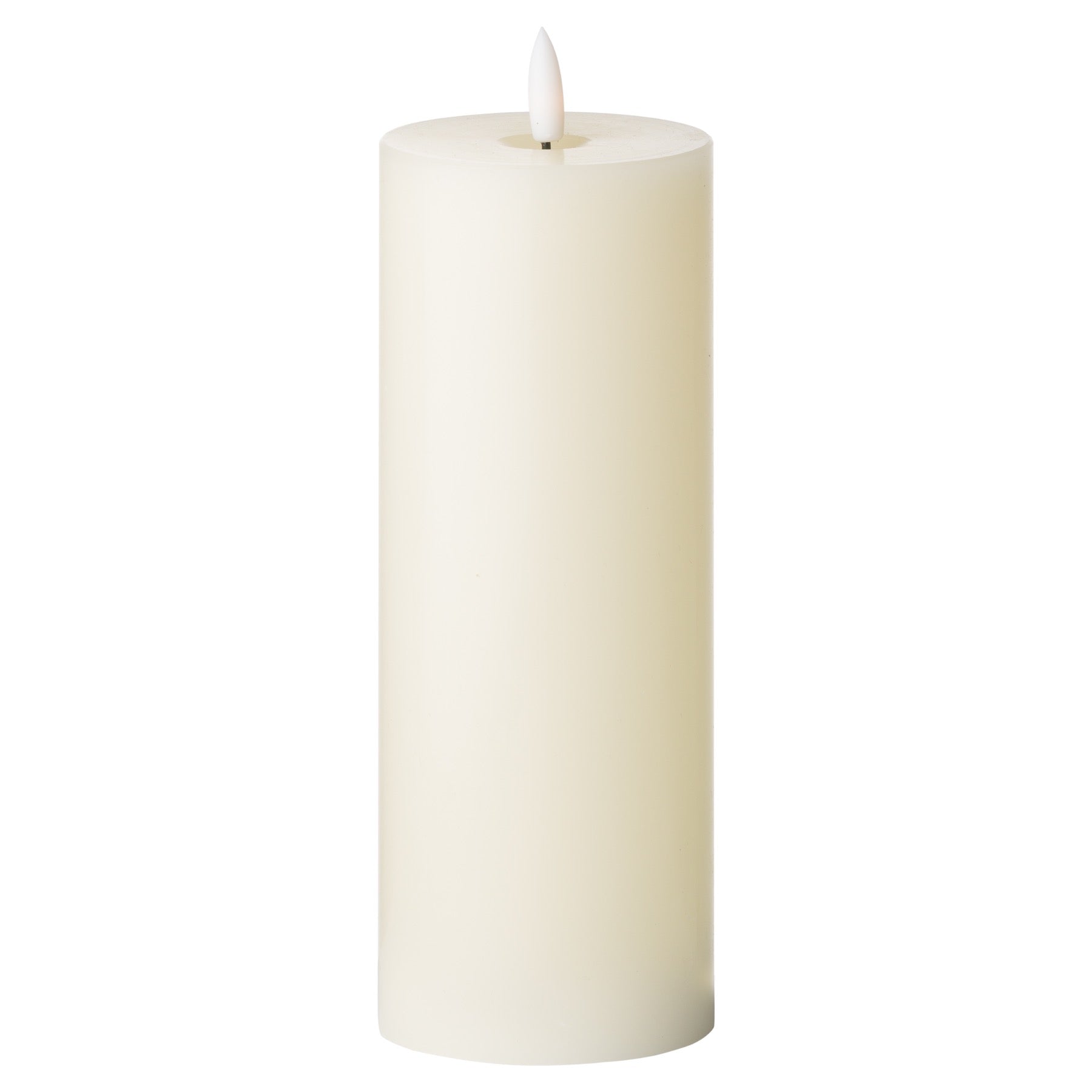 Luxe Collection Natural Glow 3 x 8 LED Ivory Candle