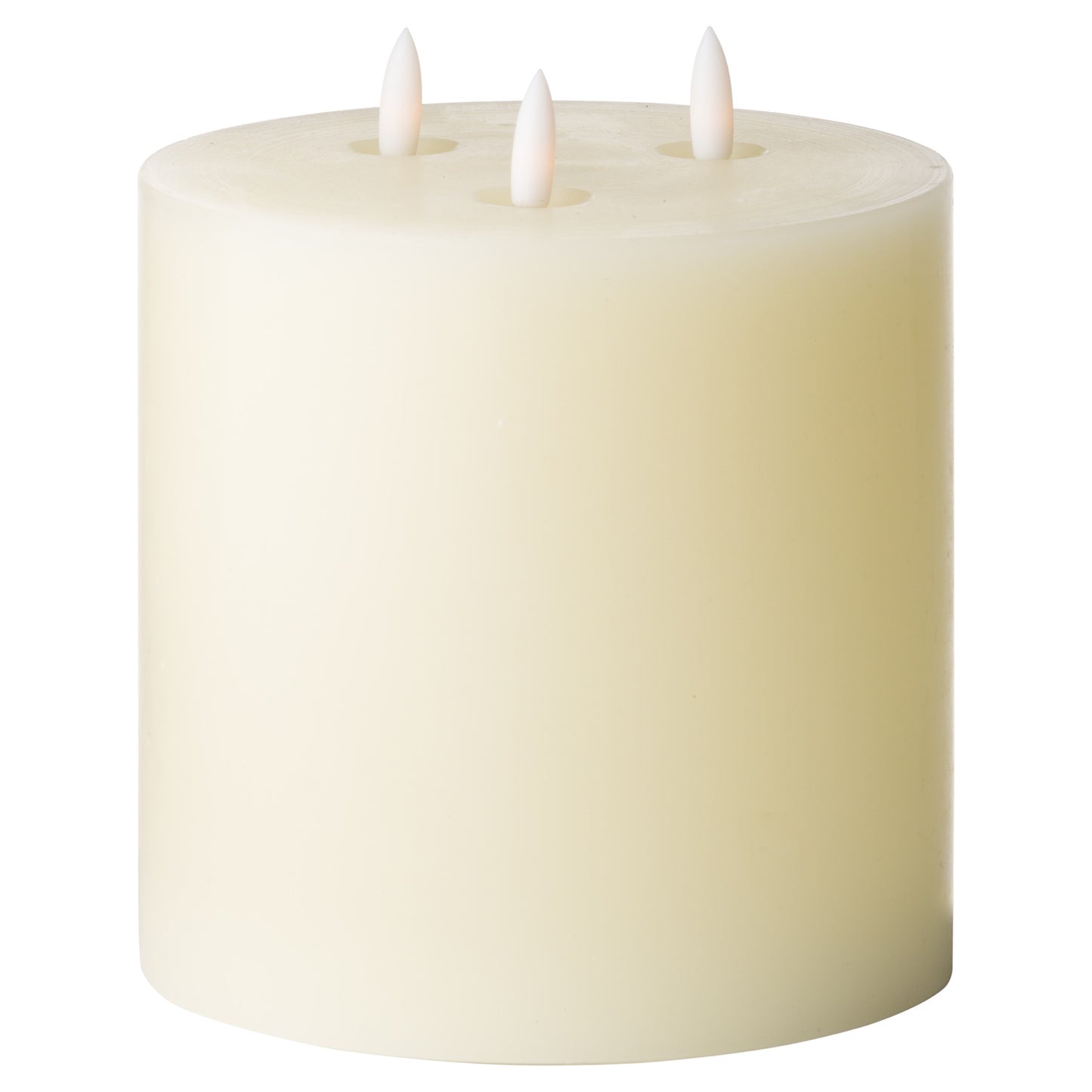 Luxe Collection Natural Glow 6 x 6 LED Ivory Candle