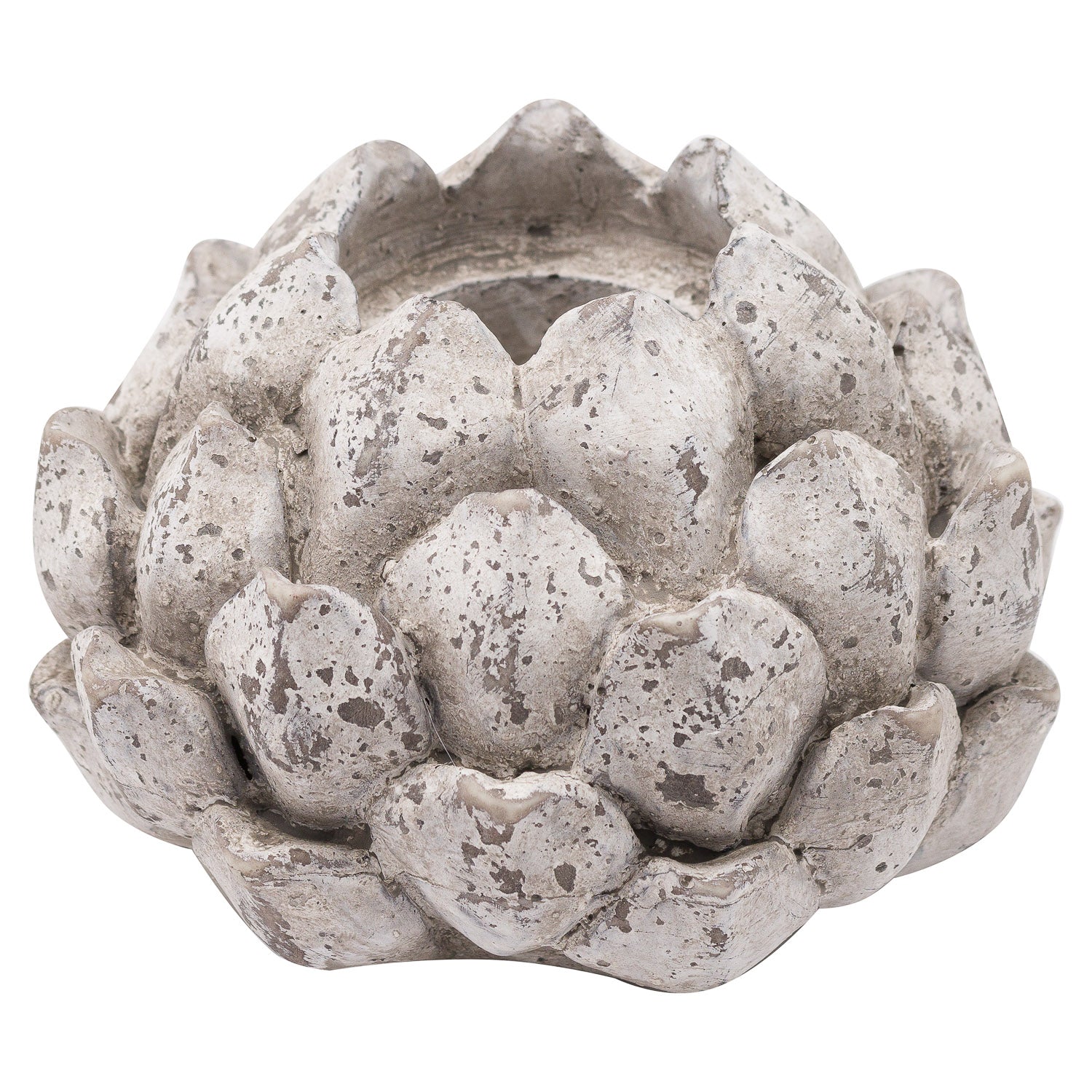 Large Stone Effect Acorn Tea Light Holder