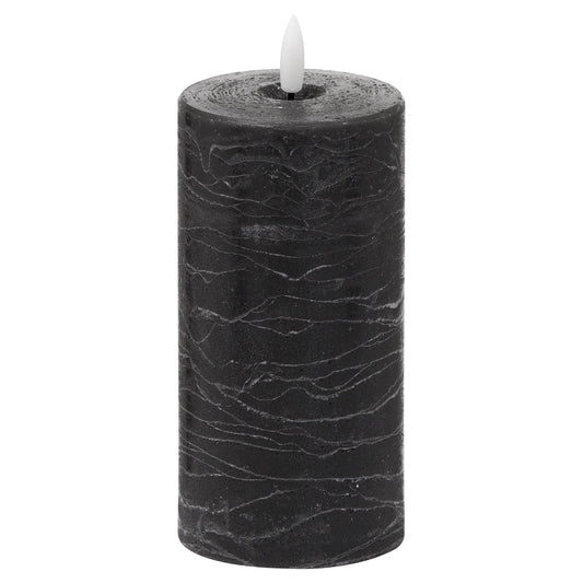 Luxe Collection Natural Glow 3x6 Grey LED Candle