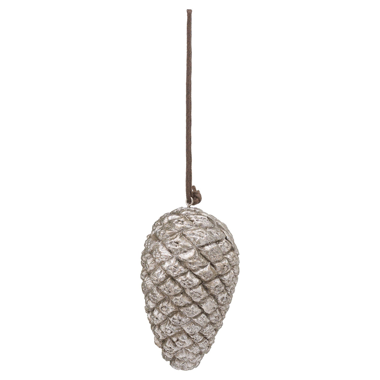 Hanging Silver Pinecone