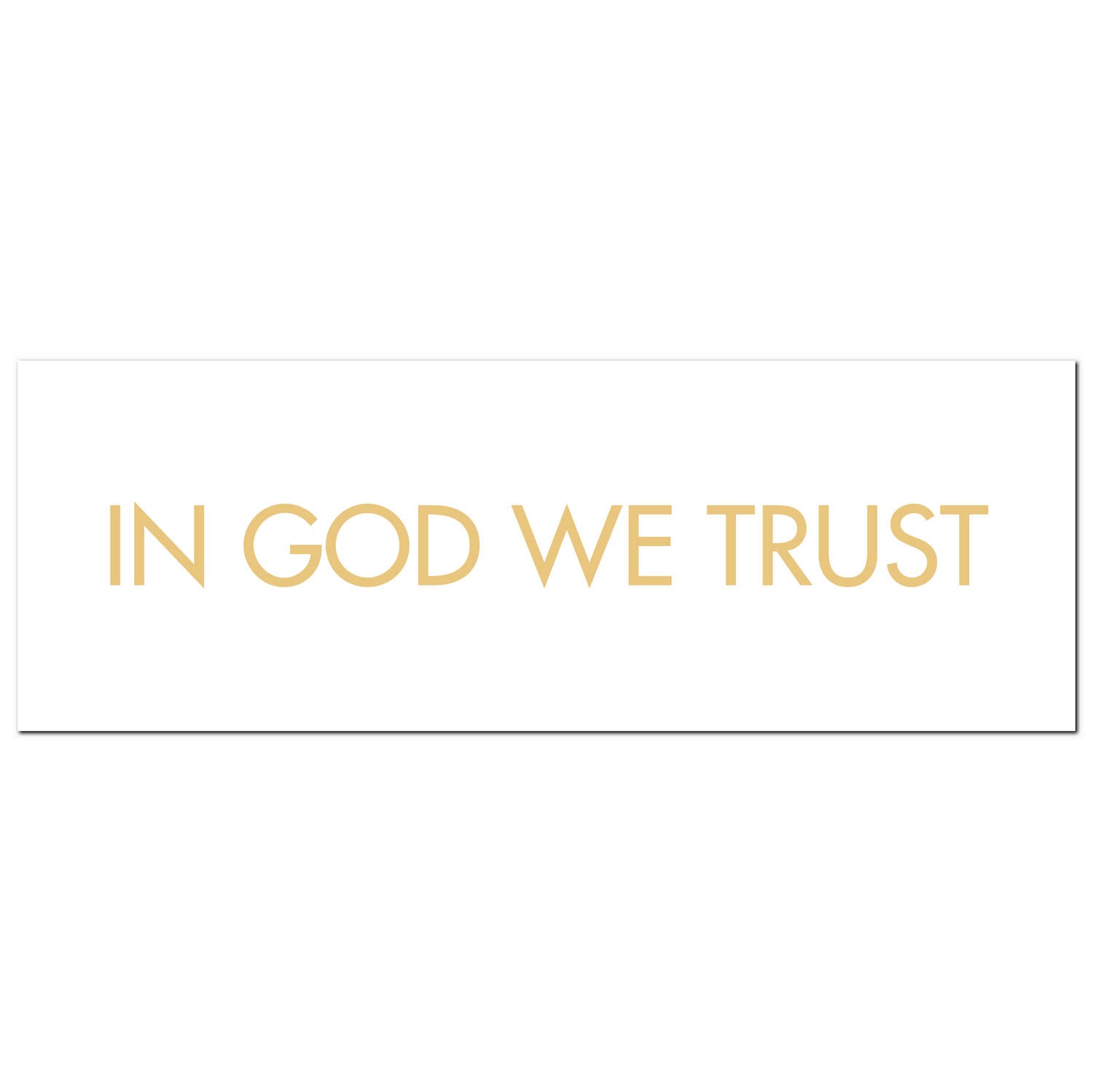 In God We Trust Gold Foil Plaque