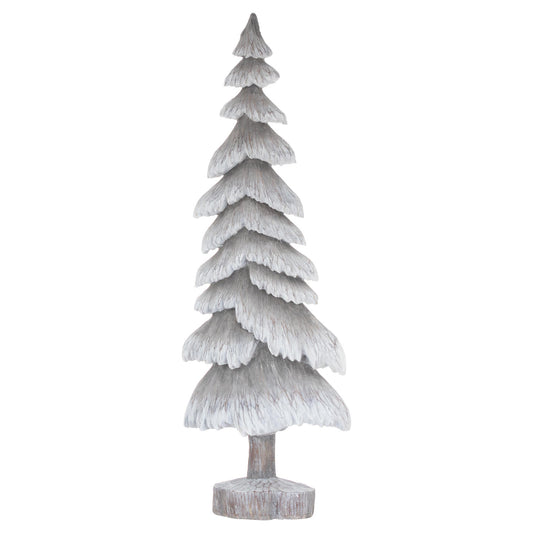 Carved-wood-effect-grey-tall-snowy-tree